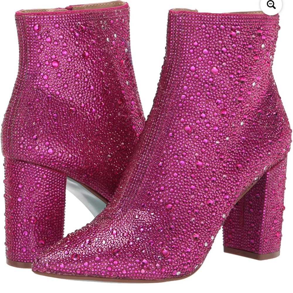 Betsey Johnson Cady Women's Boots Fuchsia Size 7